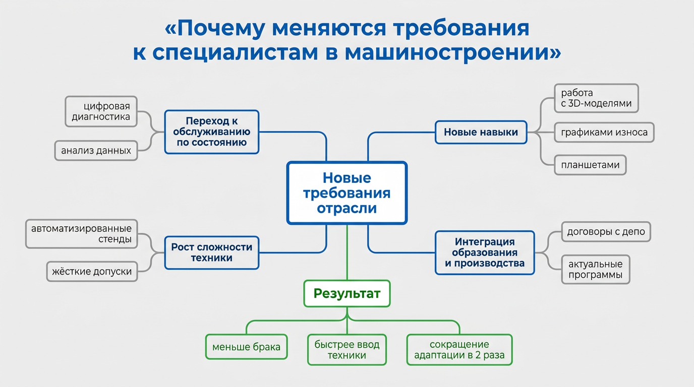 Почему меняются требования к специалистам в машиностроении