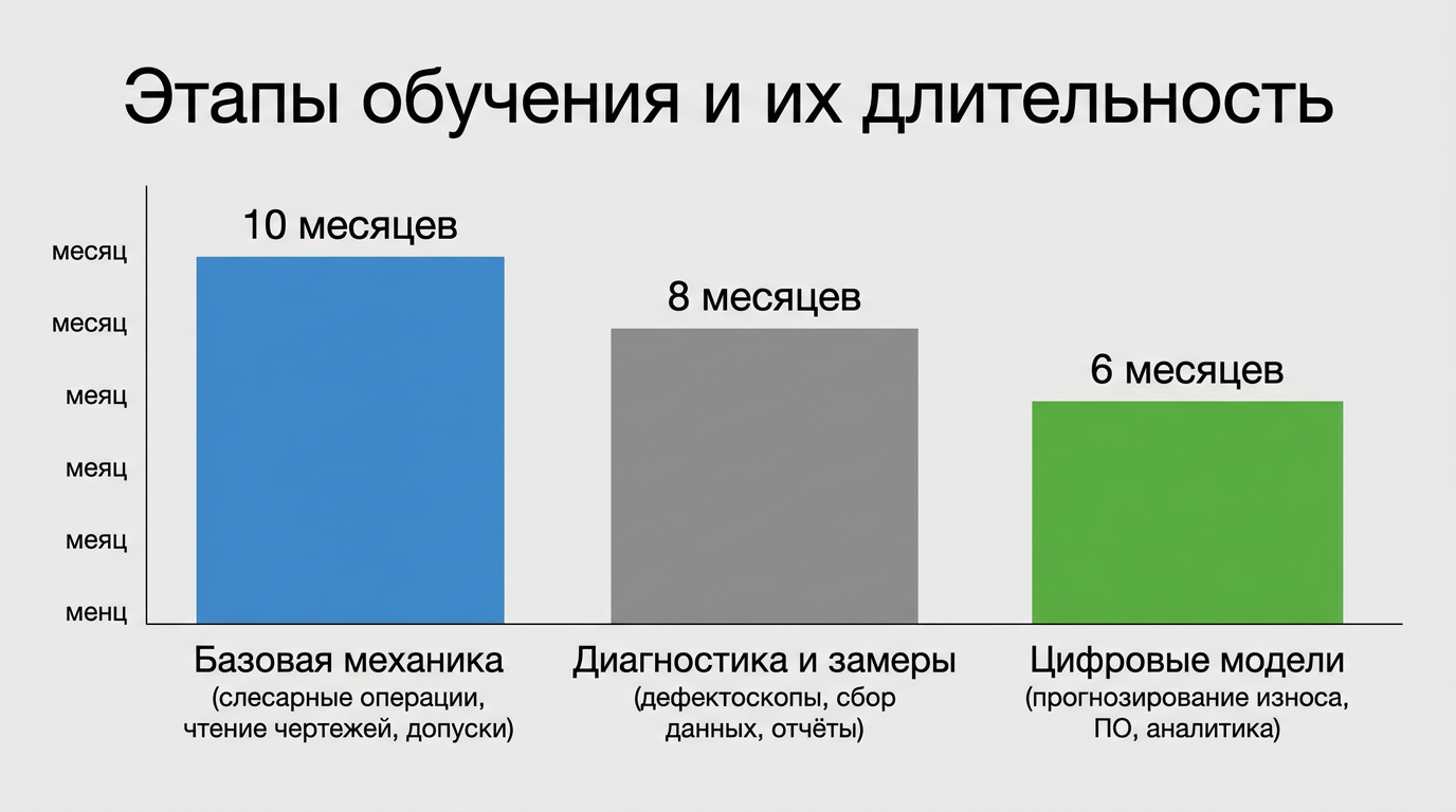 Этапы обучения и их длительность