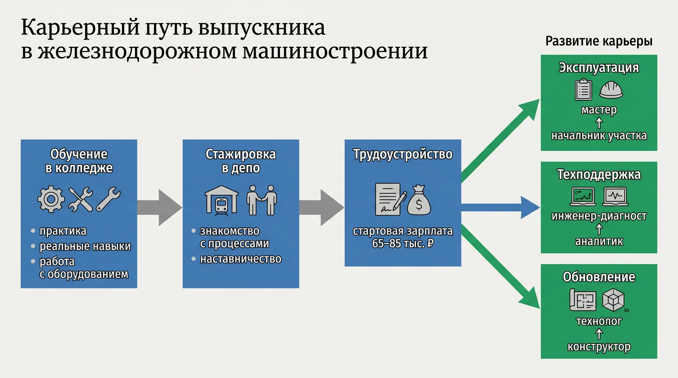 Карьерный план выпускника в жд машиностроении